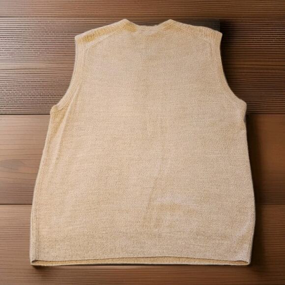 Geoffrey Beene Classic Cable Knit V Neck Pullover Sweater Vest Men's XL Academia - Picture 4 of 8